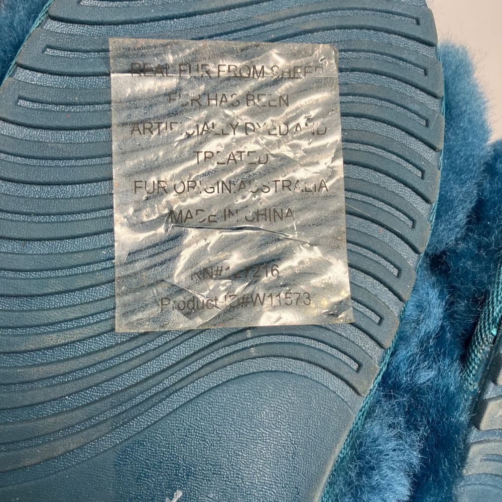 EMU Australia Mayberry sheepskin slippers dark teal women's size 7 winter cozy - Picture 8 of 8